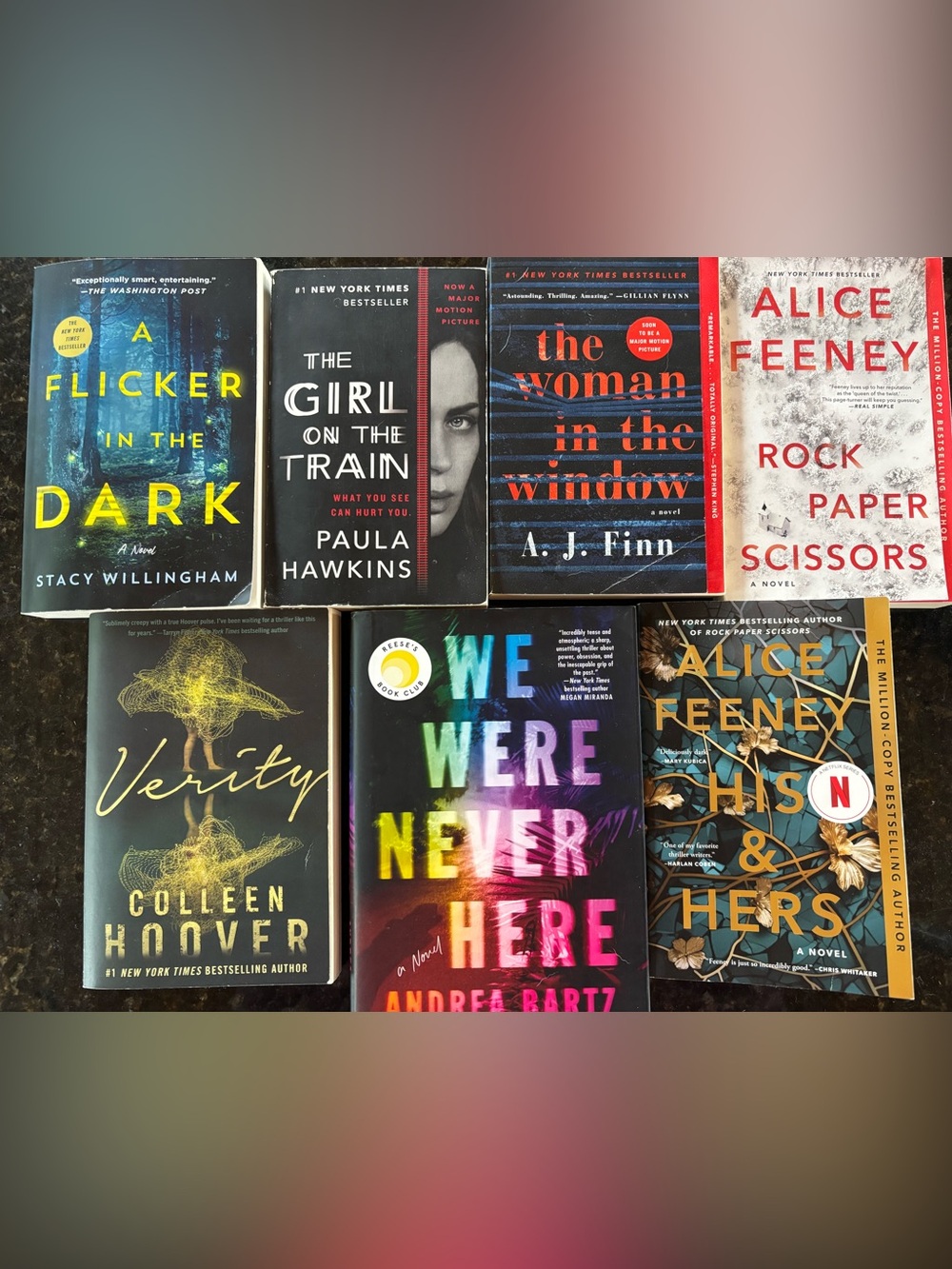 Thriller book lot